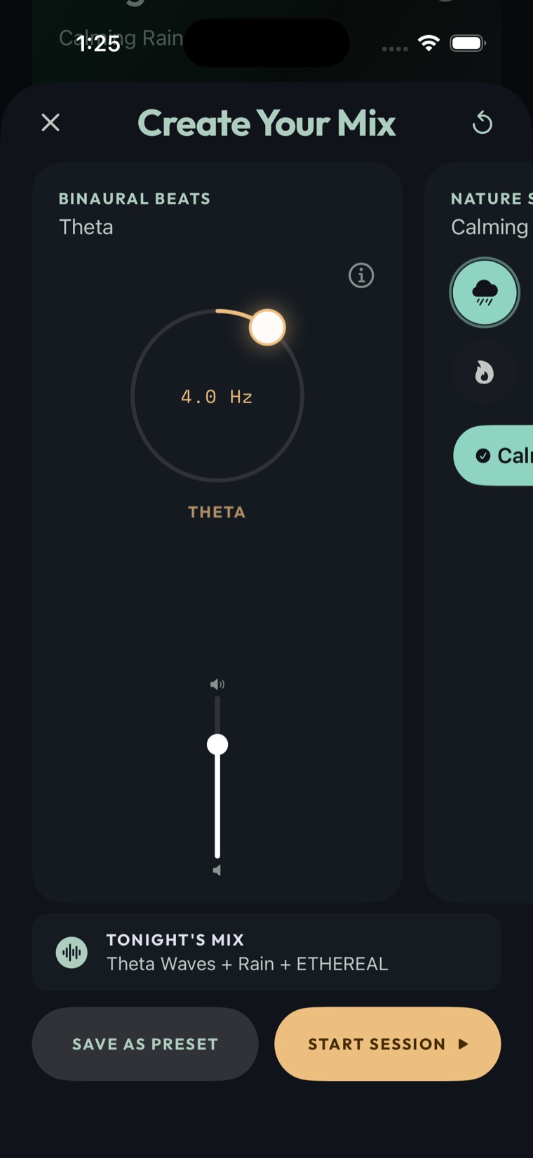 SleepTonic binaural frequency mixer